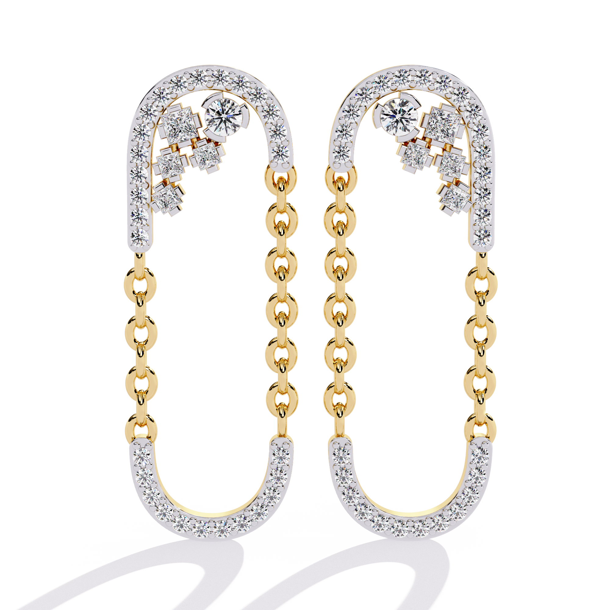 Buy Celestial Loop Natural Diamond Earrings | Solitairekart